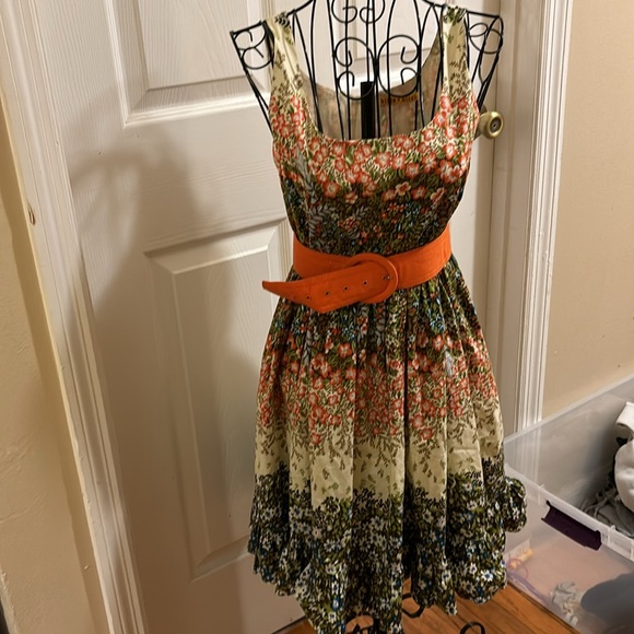 NWOT Alice + Olivia Jordana Belted Sundress XS - Picture 2 of 8